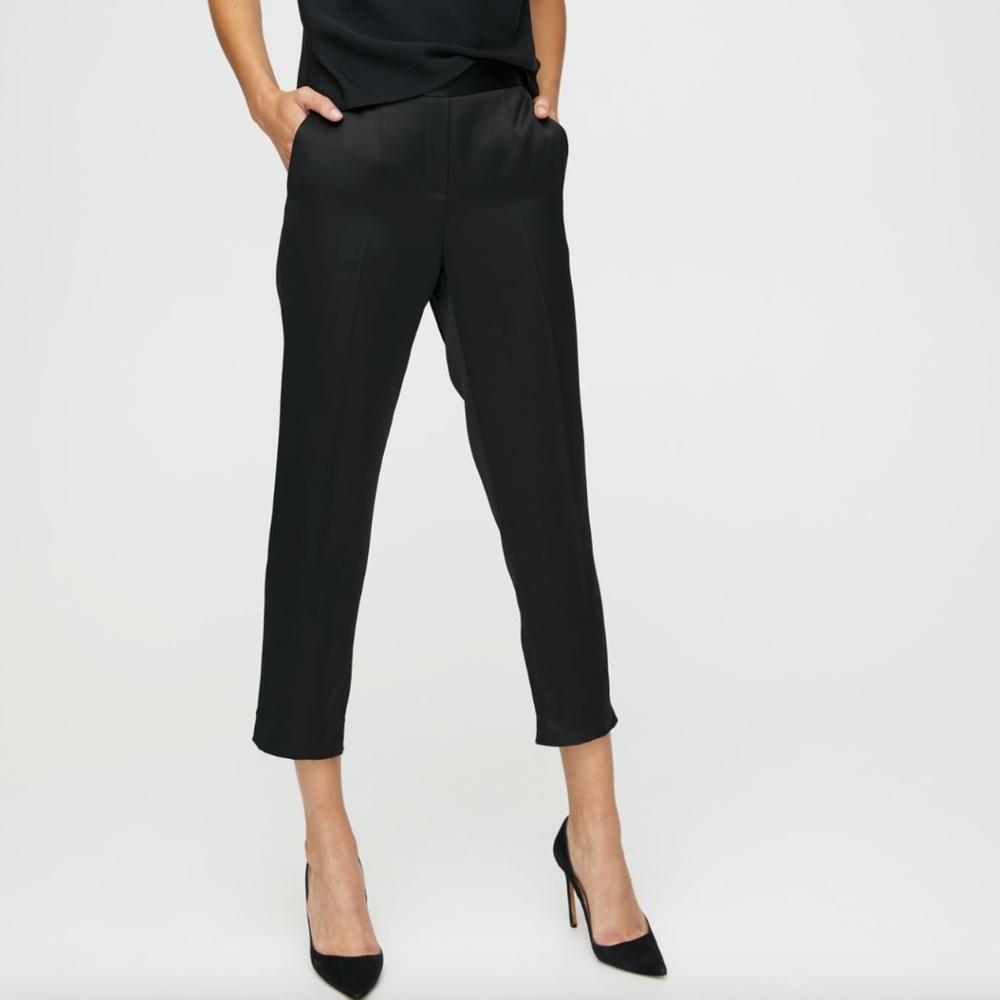 Aritizia Babaton Conan Satin Pant in Size 4, NWT